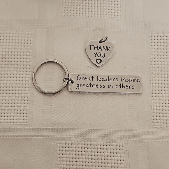 Fleure Esme Heart Friendship Keychain Silver - Picture 12 of 16